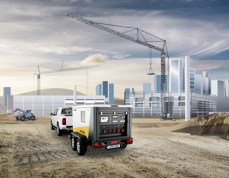 Das Liebherr Liduro Power Port ist eine leicht bedienbare, integrierte oder eigenständige Stromquelle für Elektrofahrzeuge und -maschinen auf Baustellen