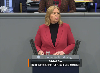 Arbeitsministerin Bärbel Bas (SPD) zum Tariftreuegesetz